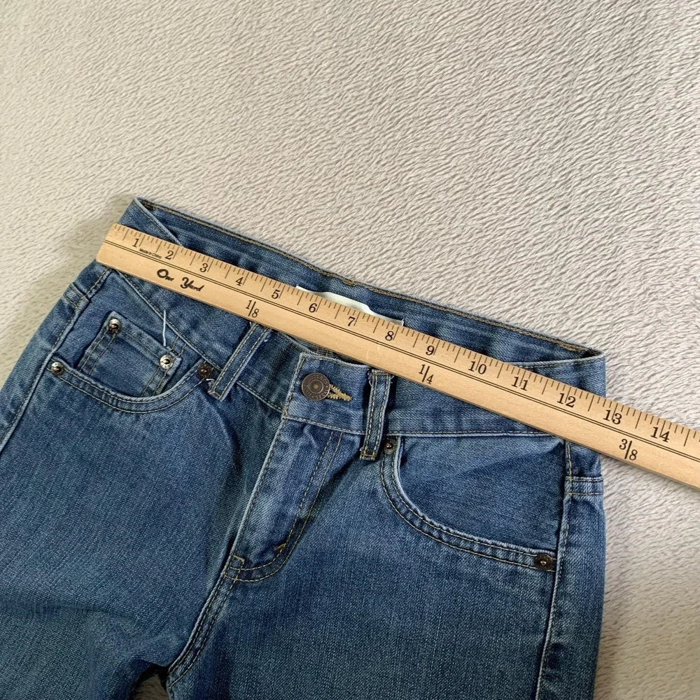 Levis 550 Relaxed Jeans Girls 10 25x25 Blue Medium Wash Mid‎ Rise Straight Denim